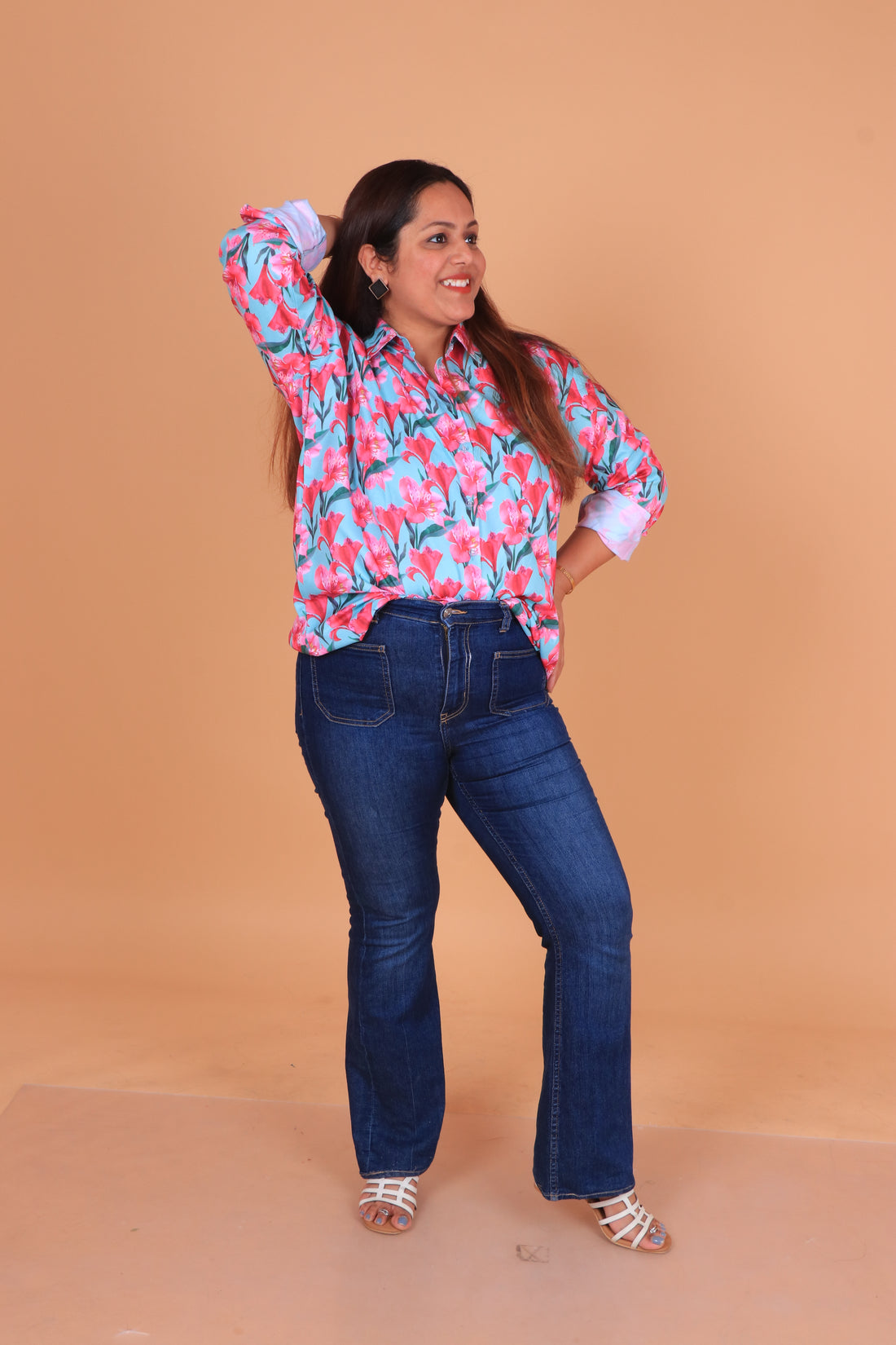 Green Lily Shirt for Women