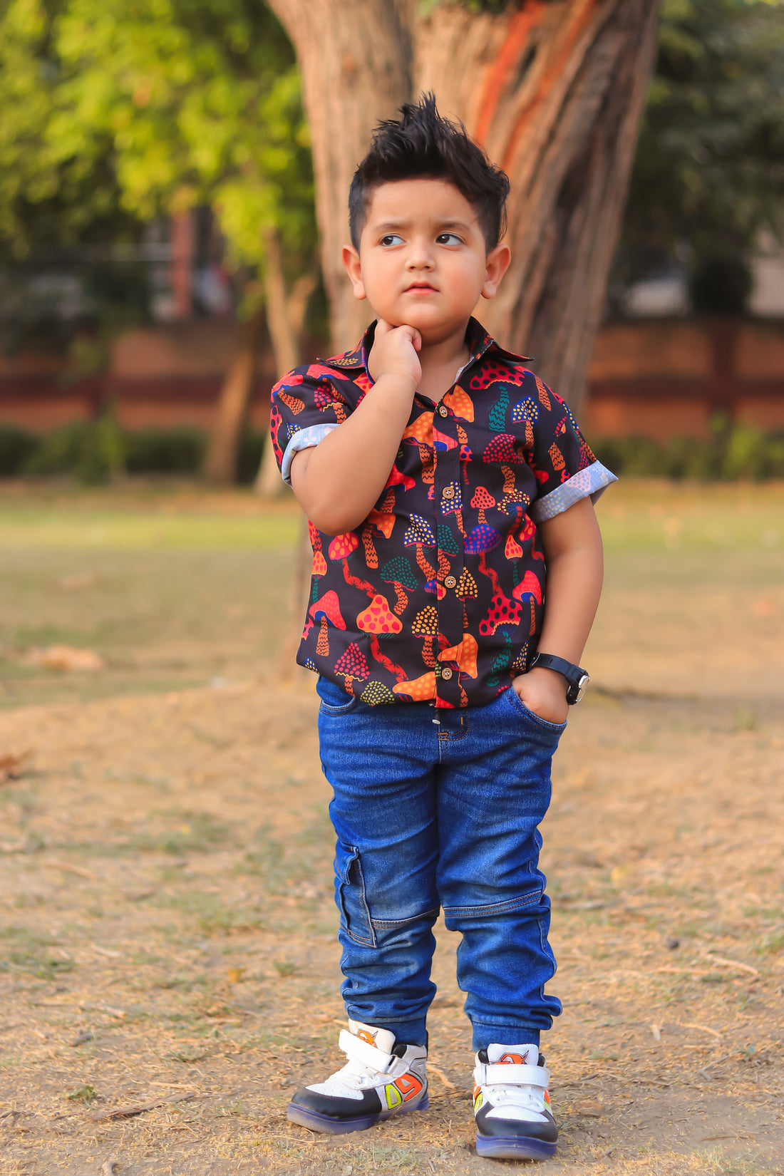 Black Mushroom Shirt