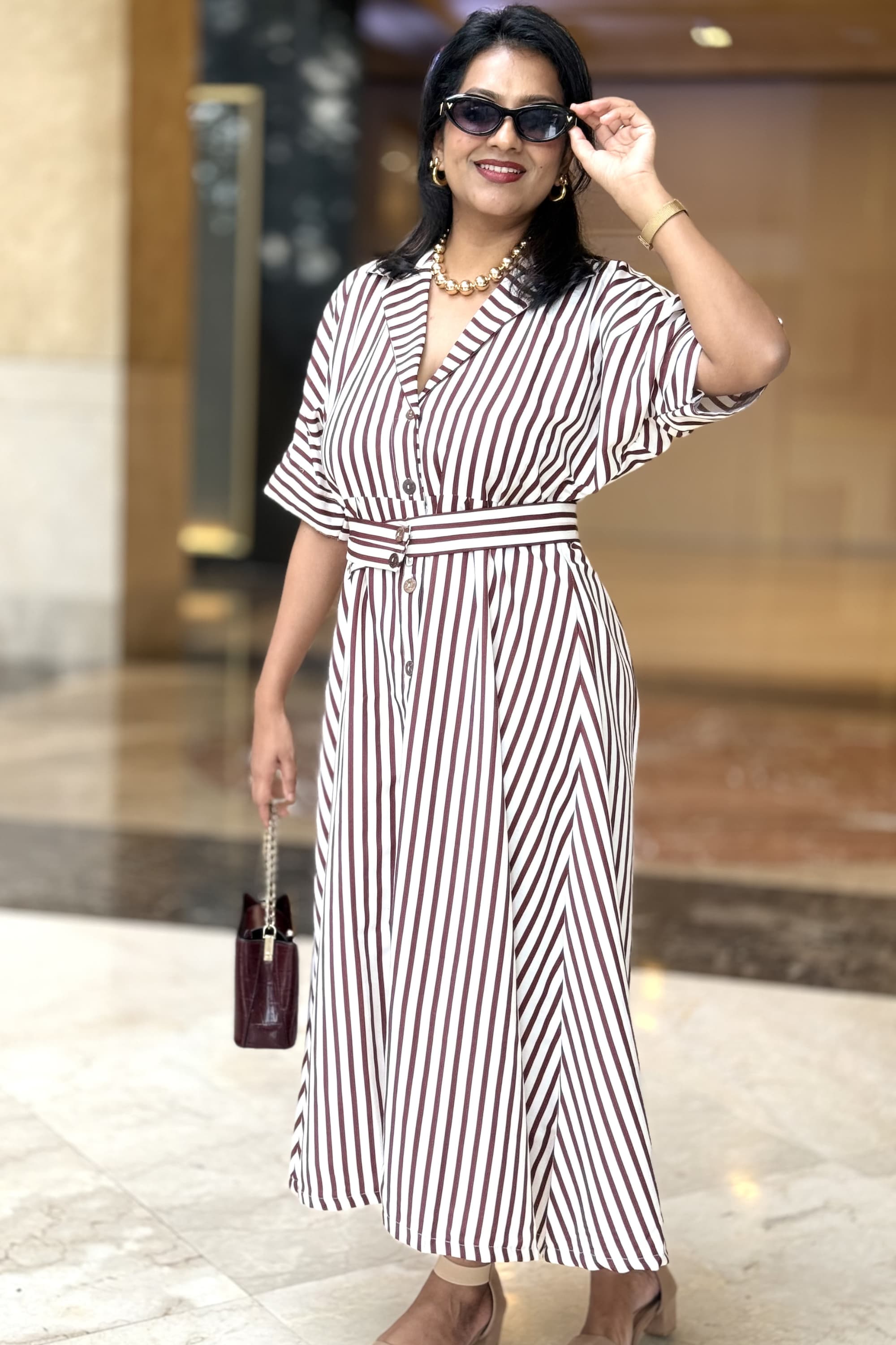 Mocha Stripes Twinning Combo