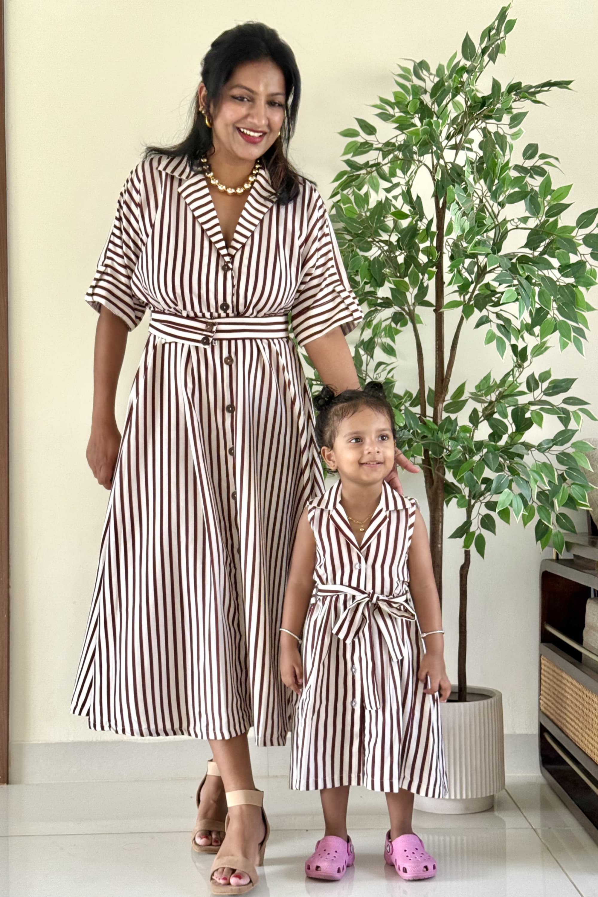 Mocha Stripes Twinning Combo
