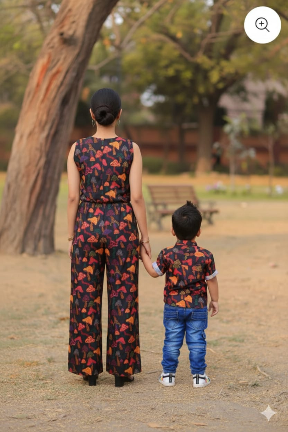 Mushroom Print Twinning Set