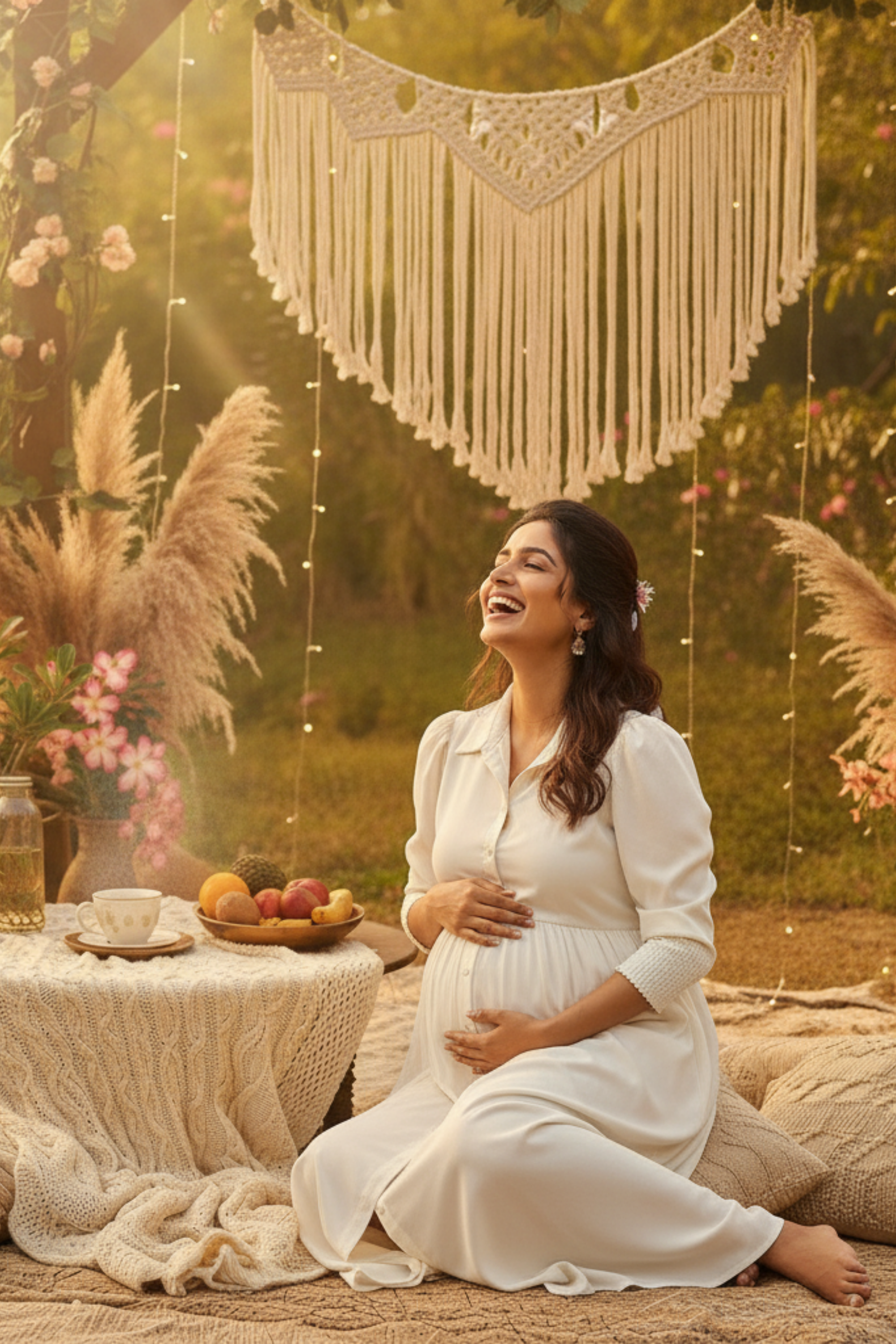 White Maternity Dress