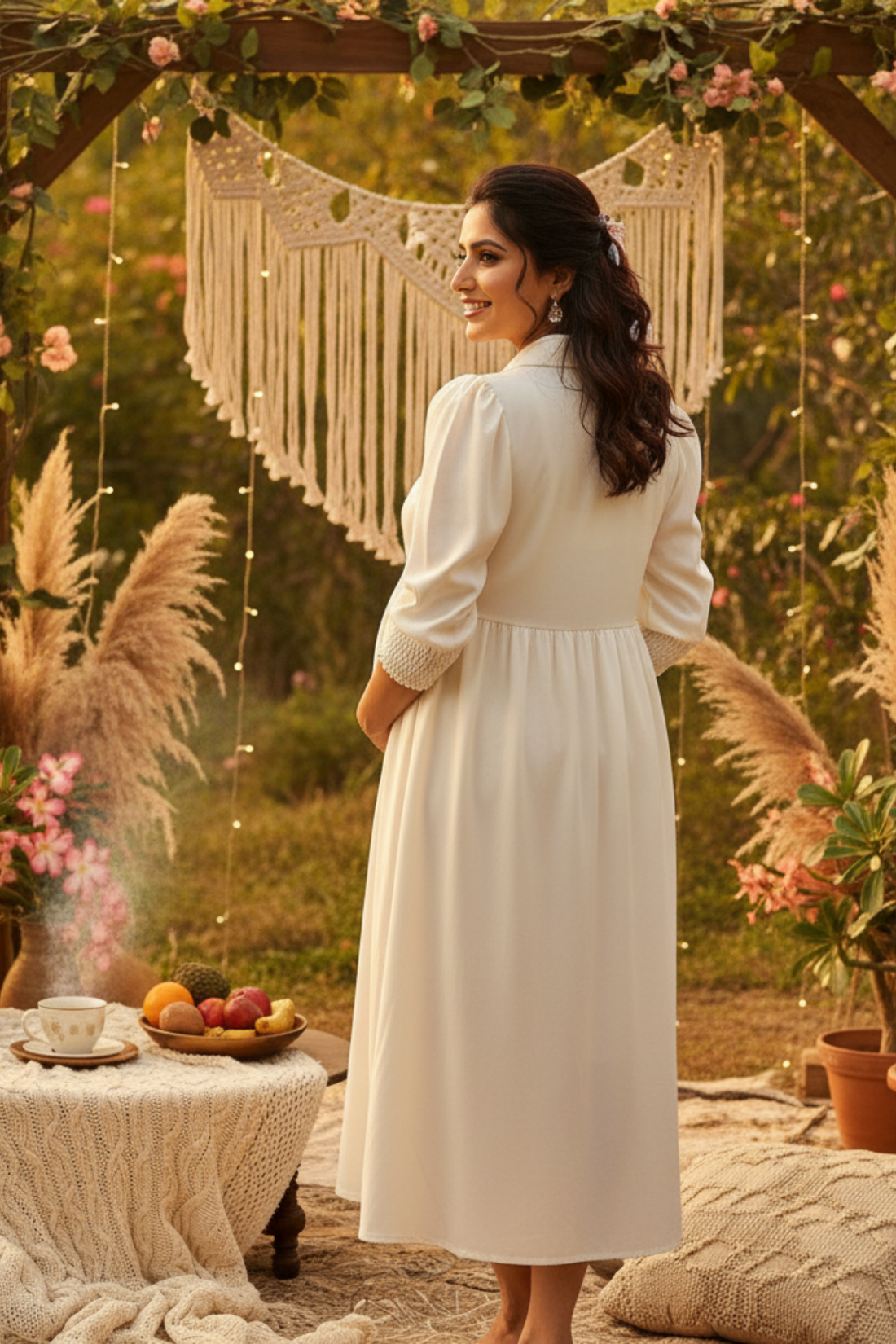 White Maternity Dress