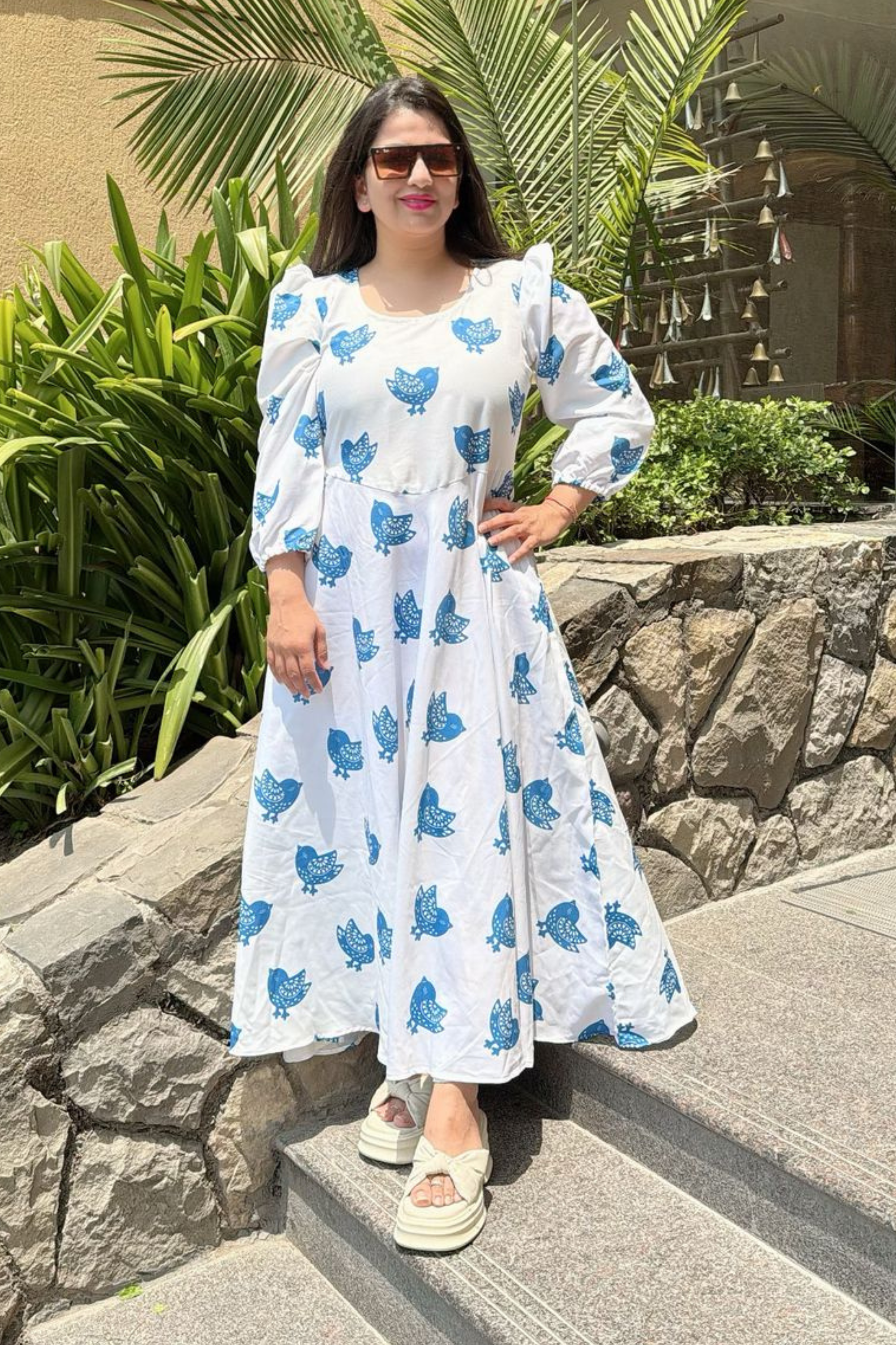 Bird Print Mother Son Combo