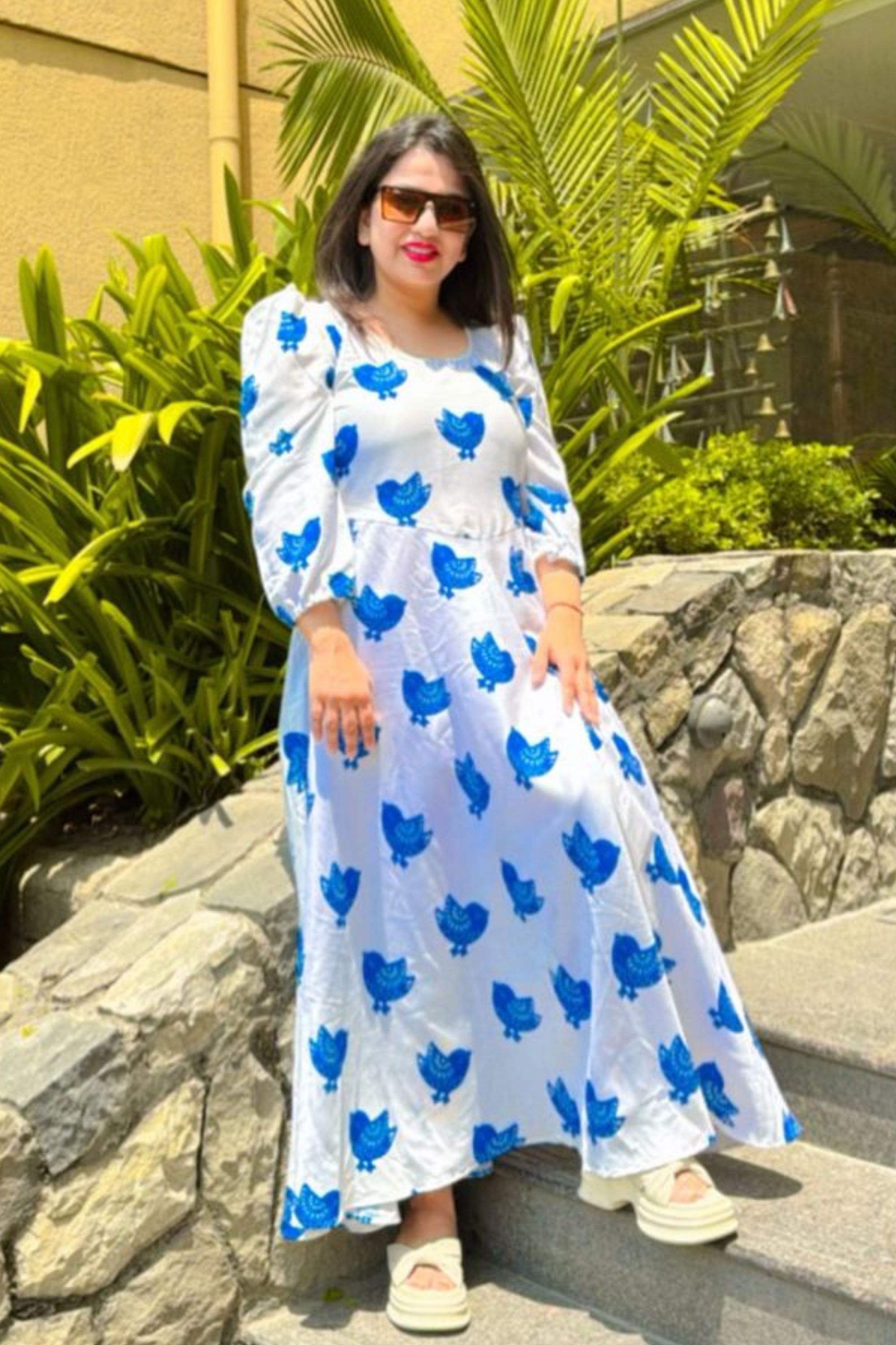 Bird Print Mother Son Combo