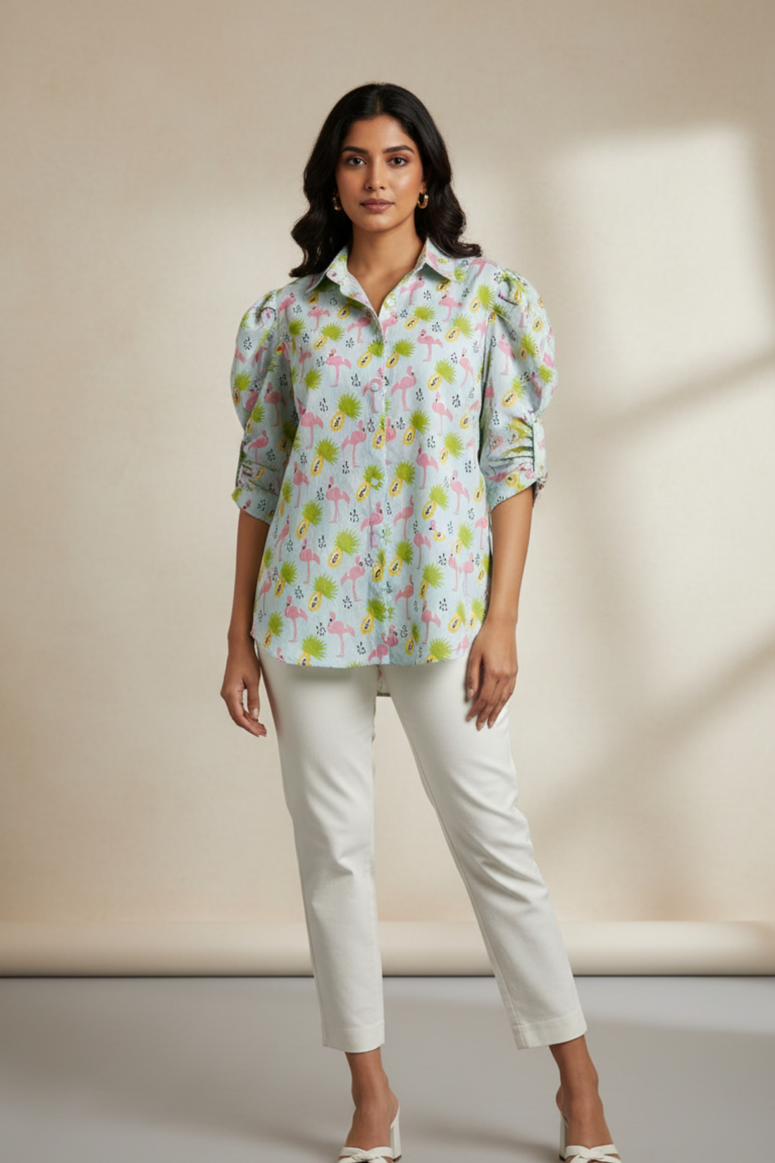Flamingo Print Shirt
