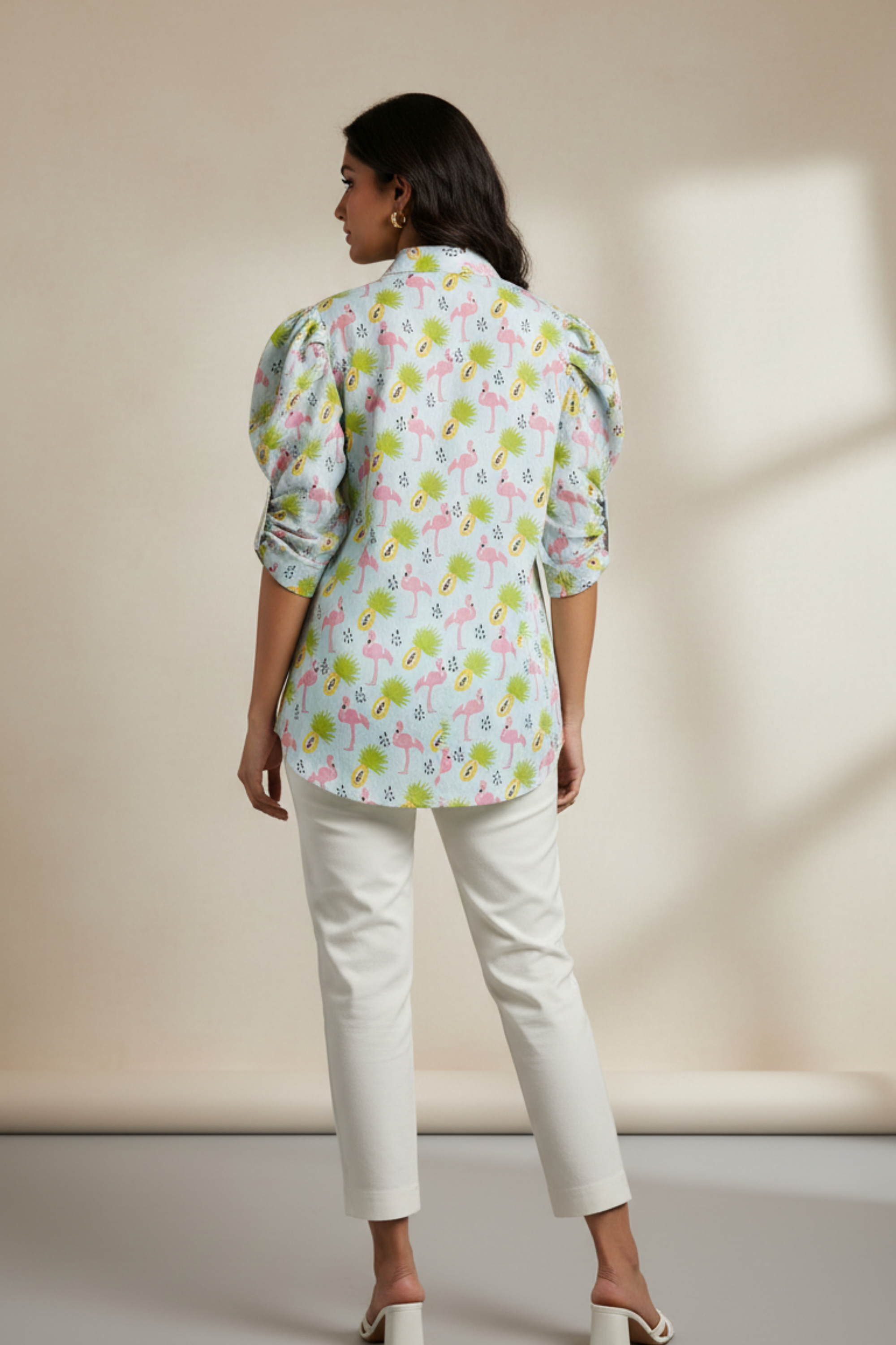 Flamingo Print Shirt
