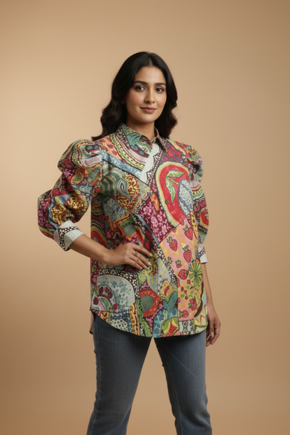 Multicolor Print Shirt