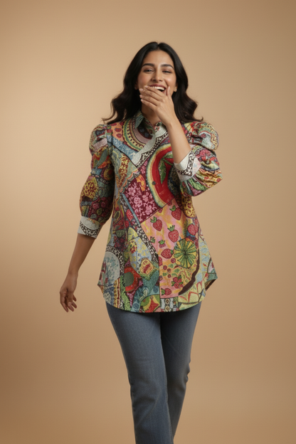 Multicolor Print Shirt