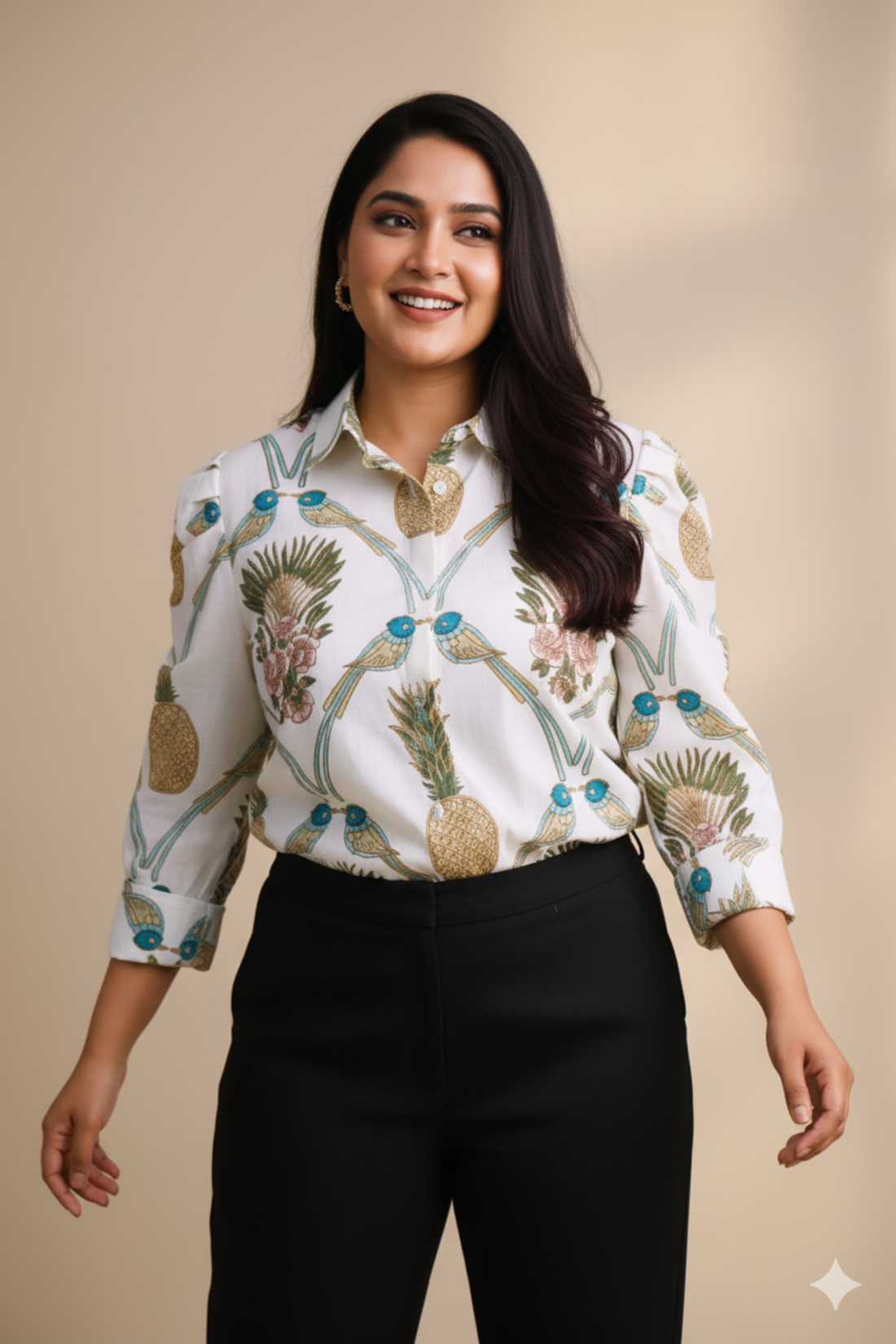 Pineapple Print Shirt