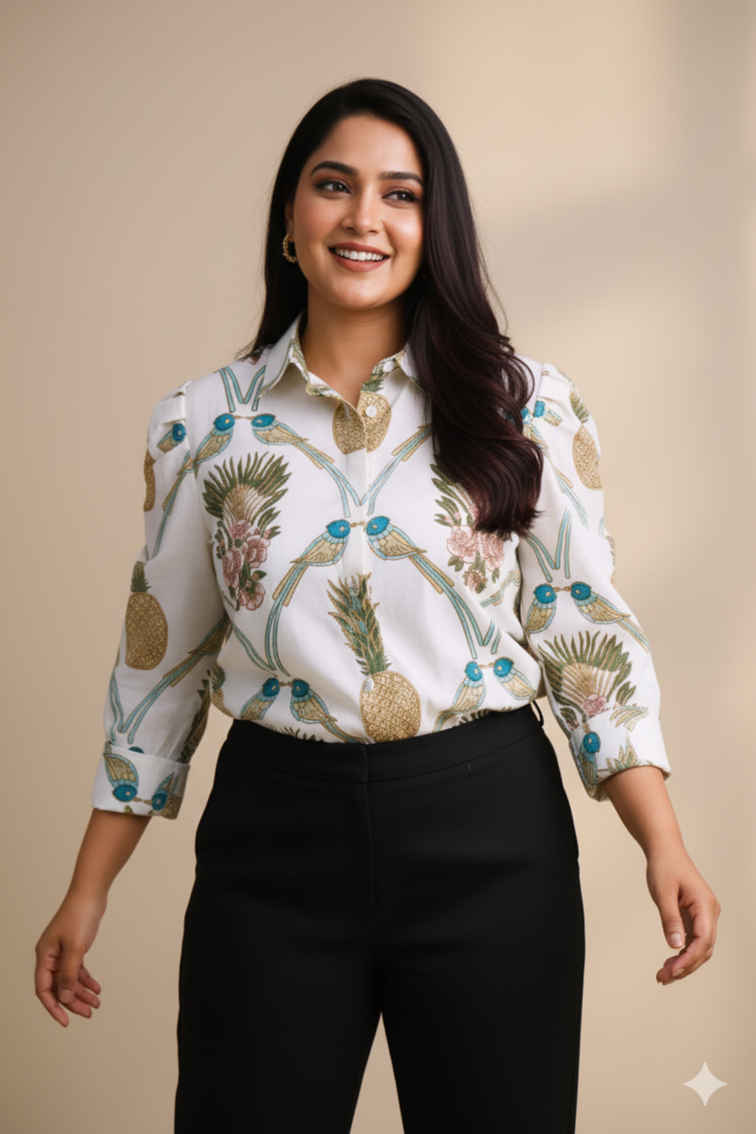 Pineapple Print Shirt