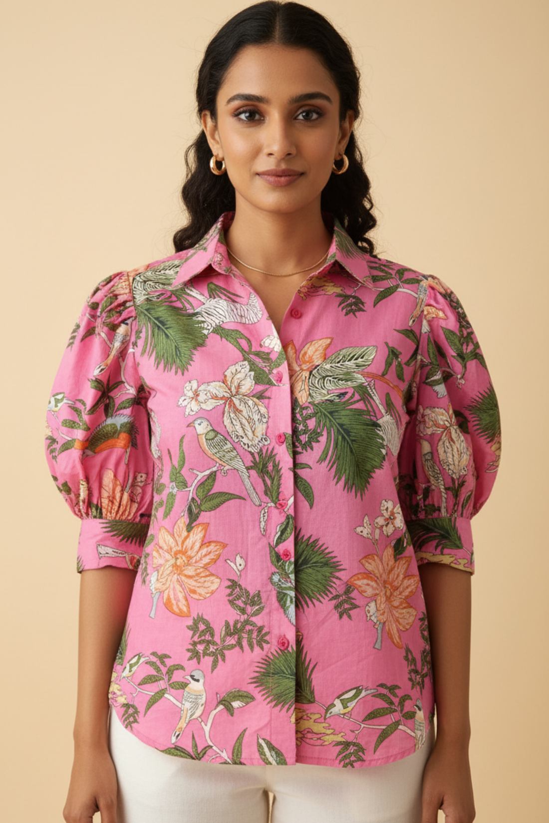Pink Forest Shirt for Women