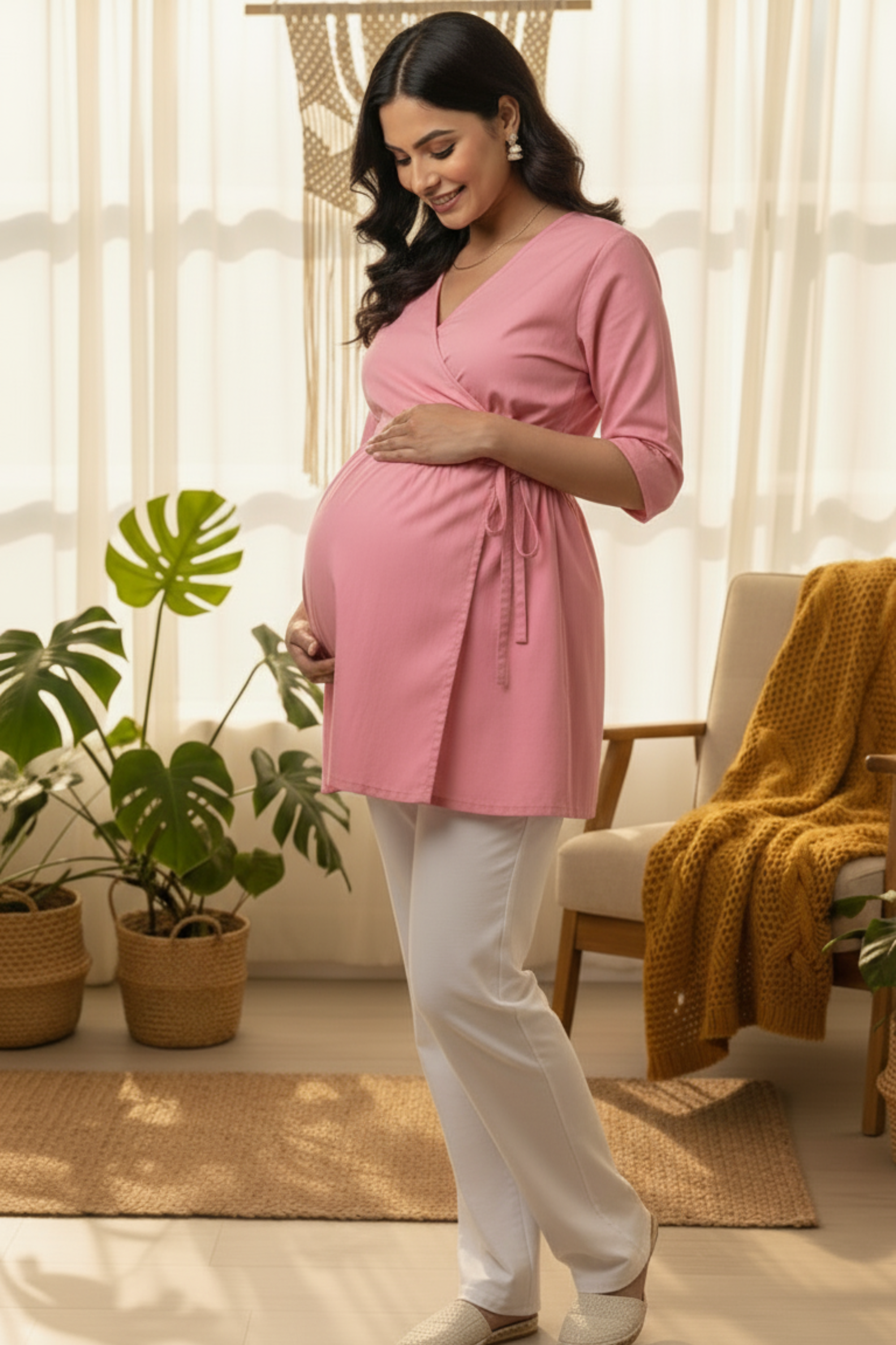 Pink Maternity Top