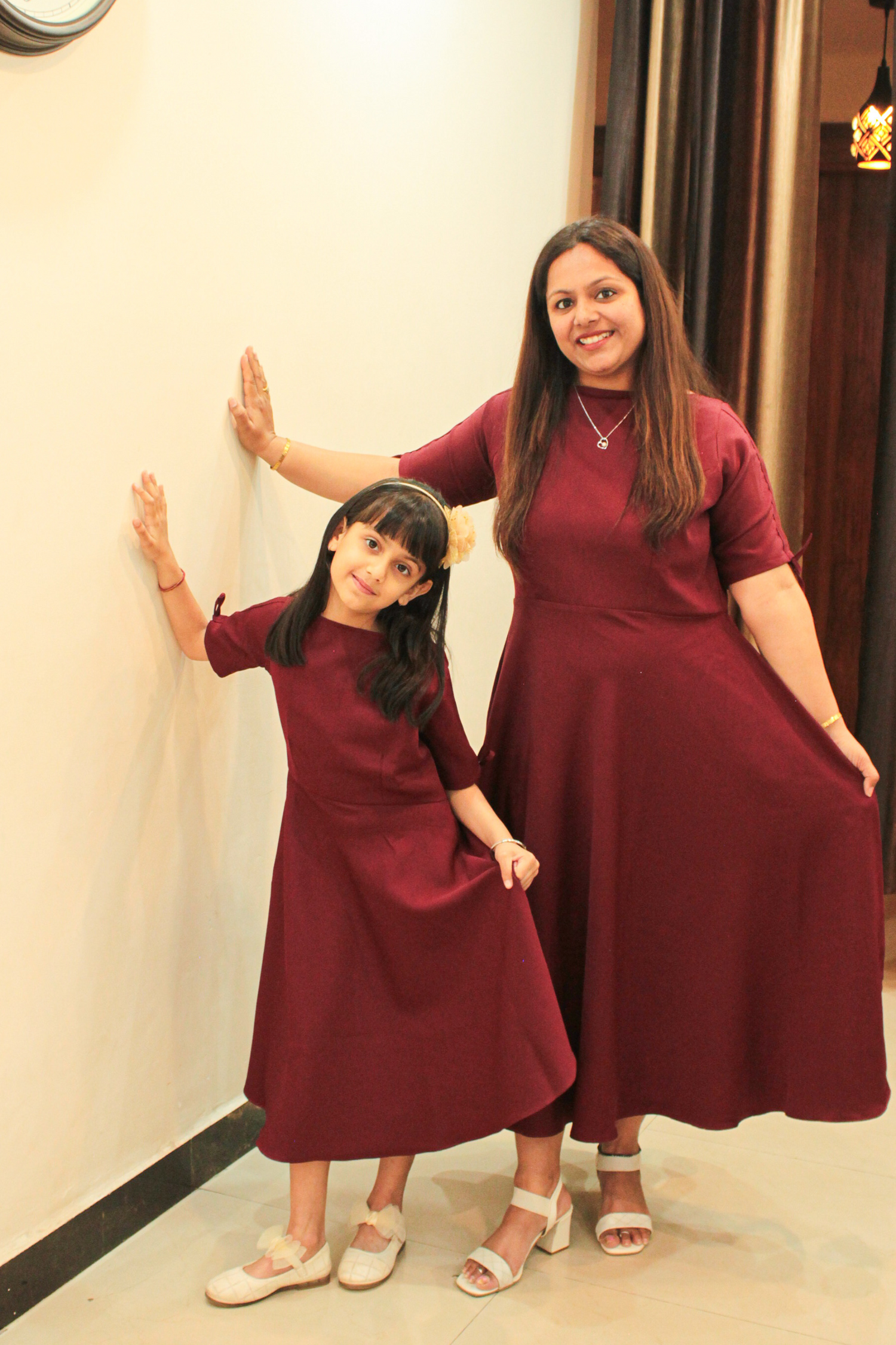 Maroon Mignon Twinning Dress