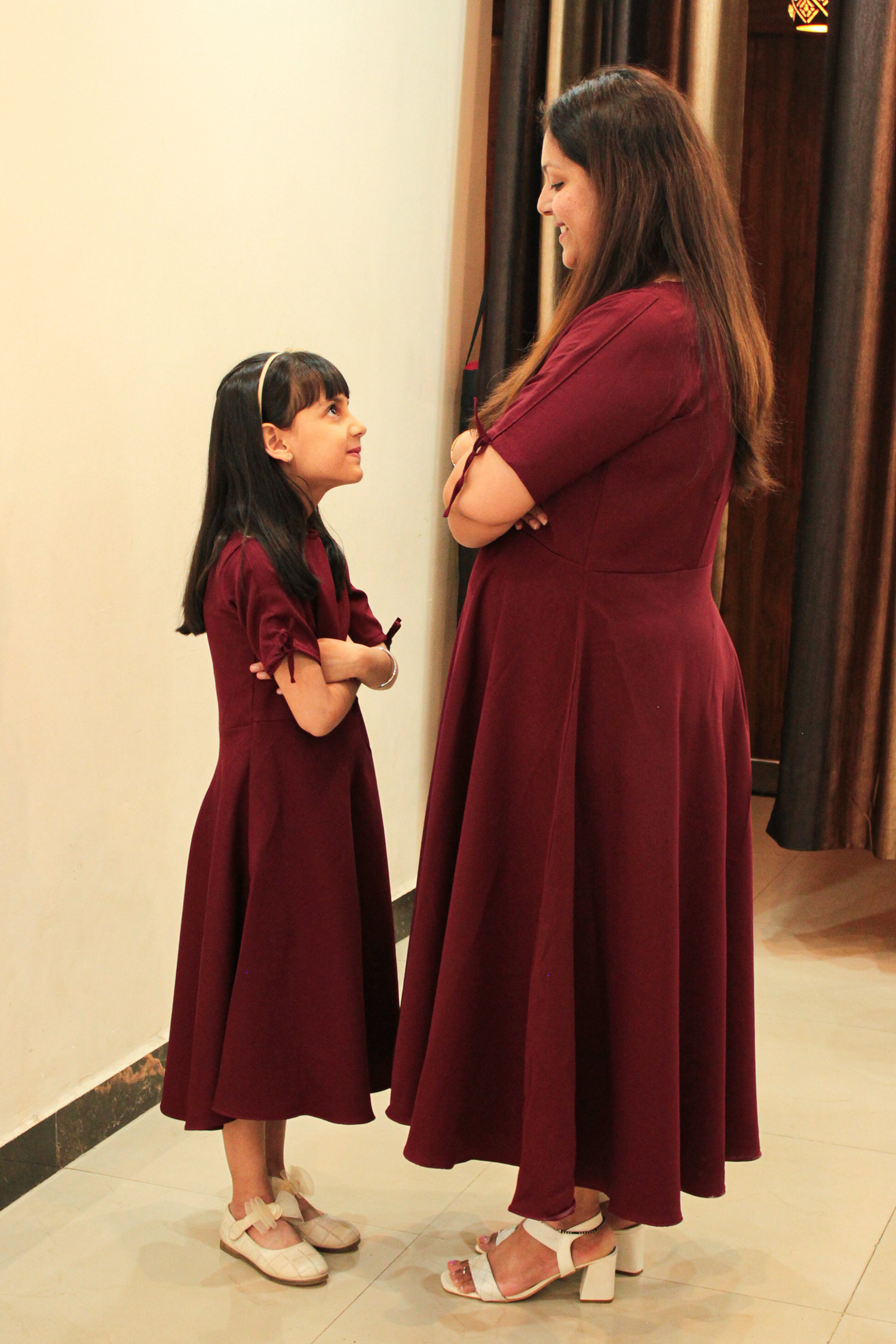 Maroon Mignon Twinning Dress