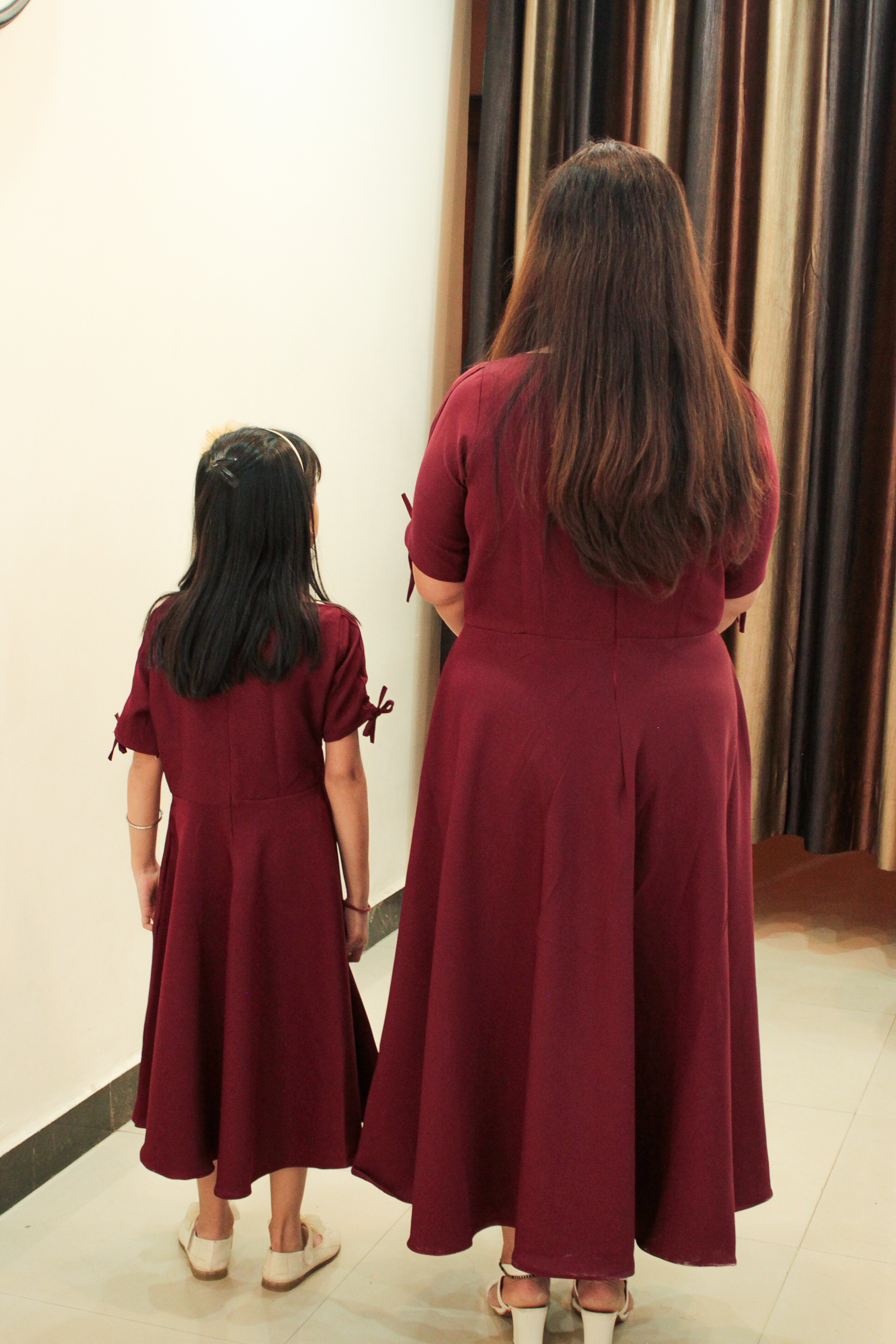 Maroon Mignon Twinning Dress