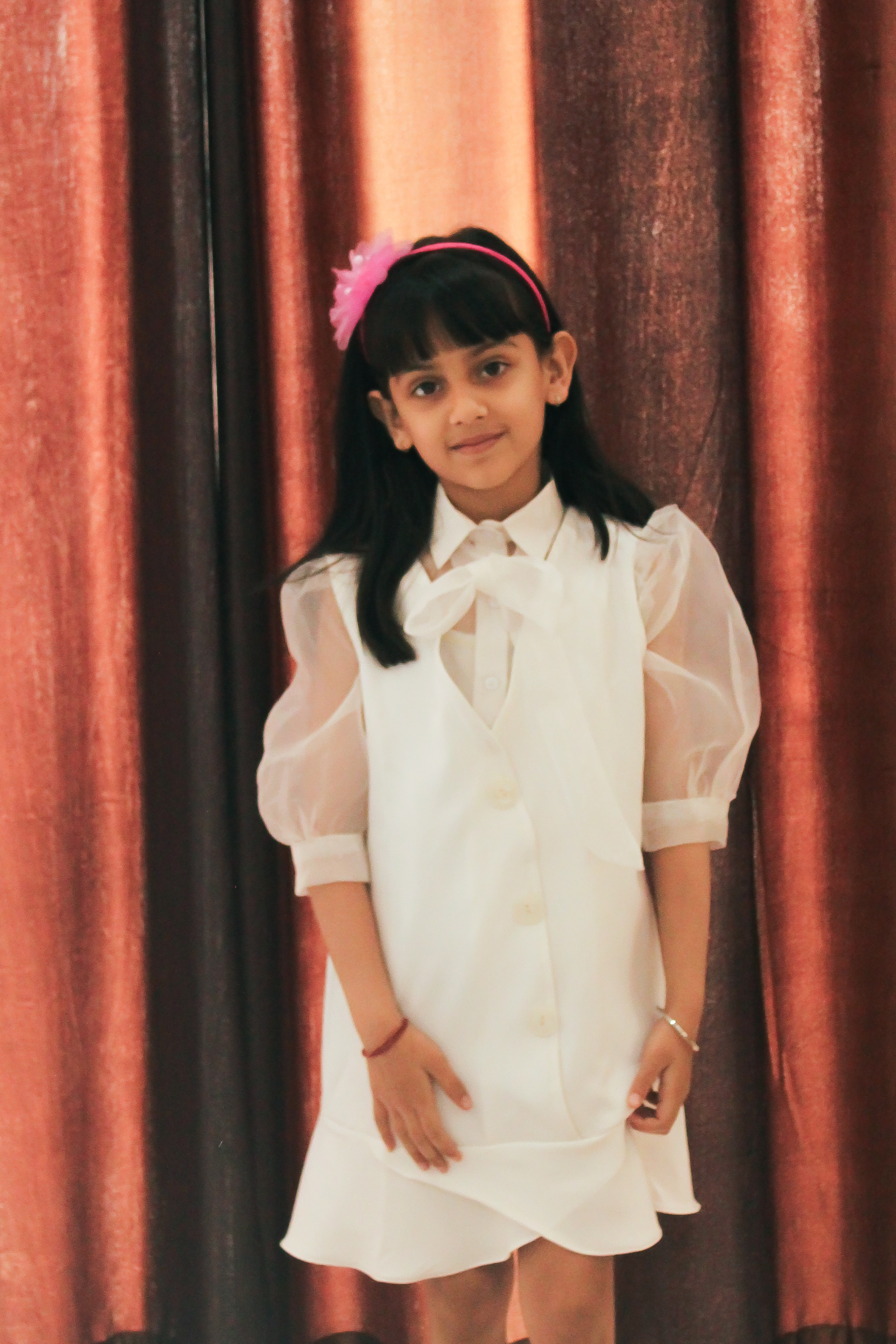 White Party Twinning Dress