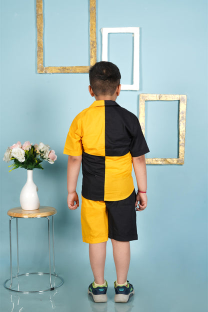 Black and Yellow Brother Sister Combo