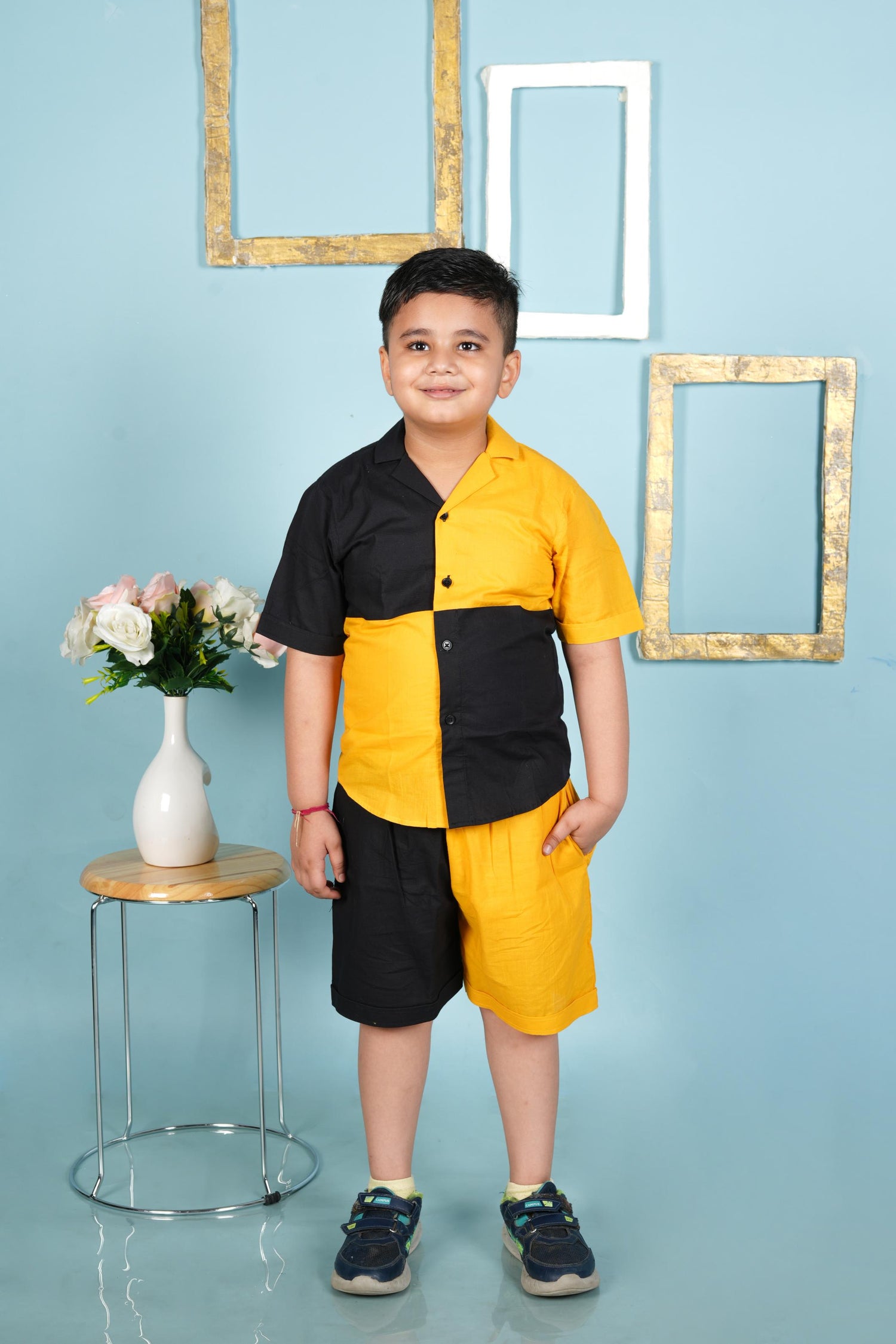 Black and Yellow Brother Sister Combo