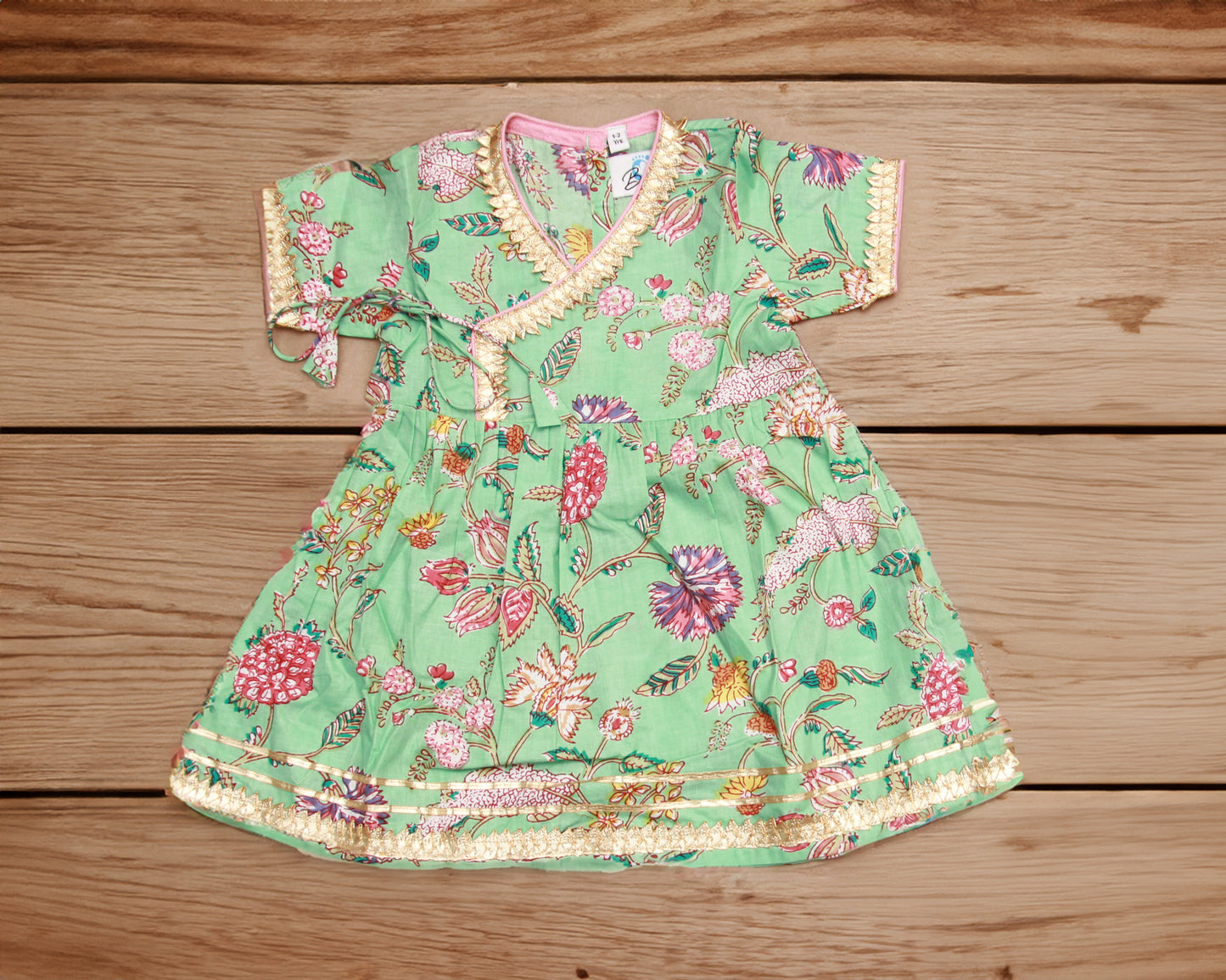 Chic Green and Pink Kid's Ensemble