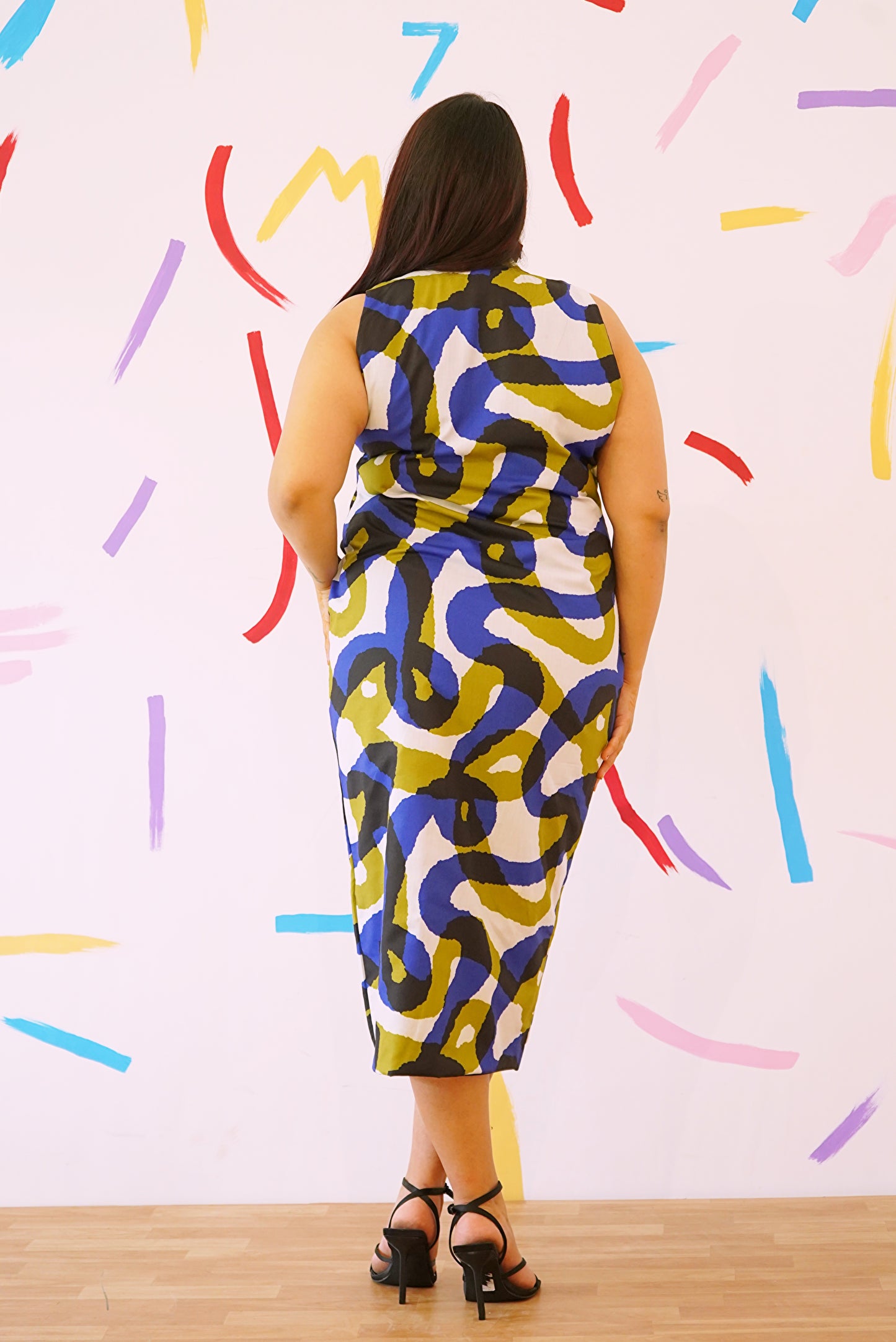 Zig Zag print Dress for Women