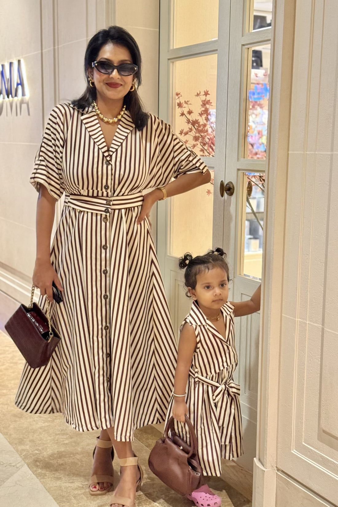 Mocha Stripes Twinning Combo