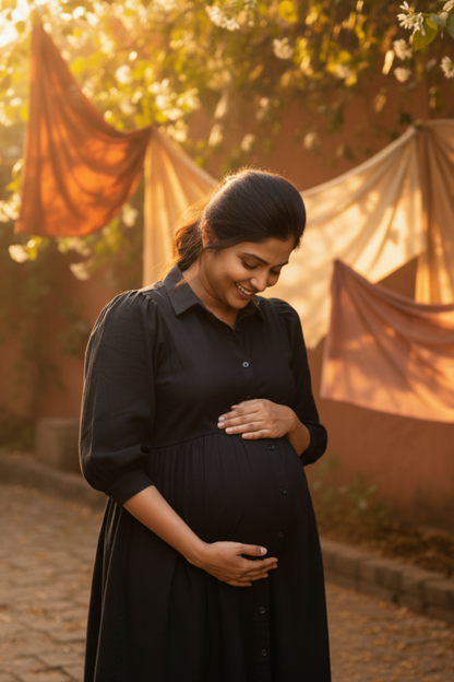 Black Maternity Dress