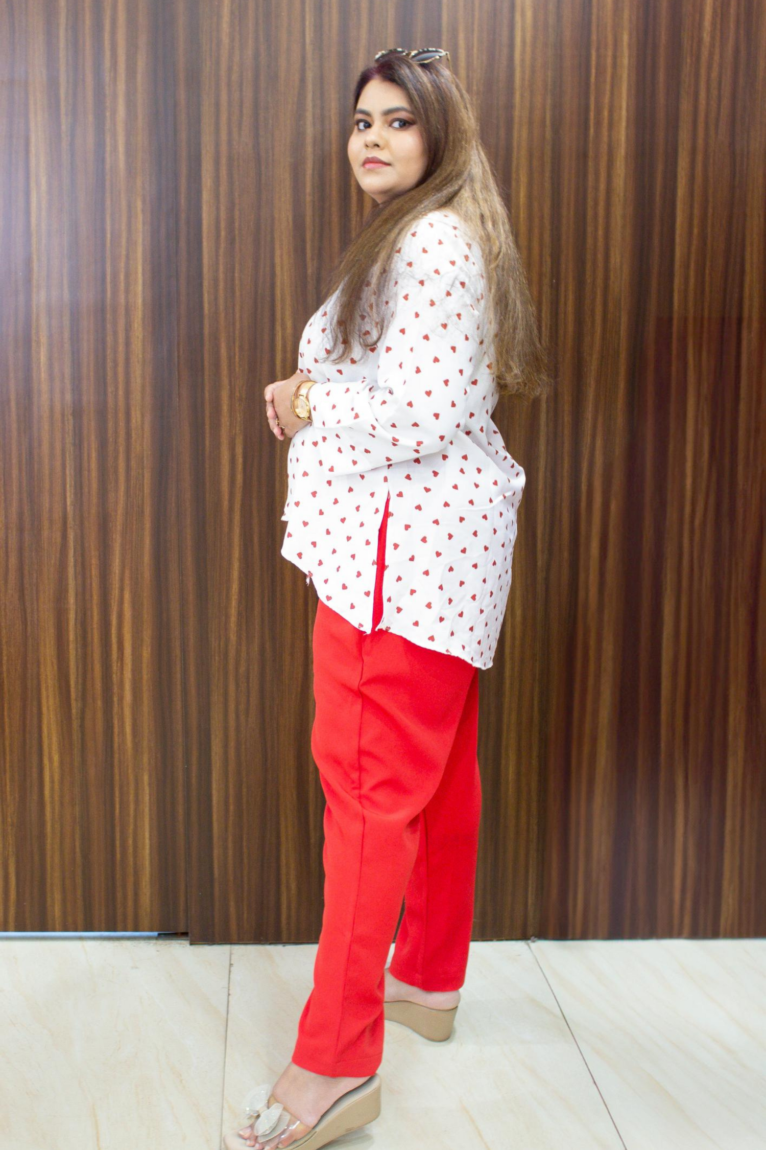 Heart Print Mother Son Co-ords