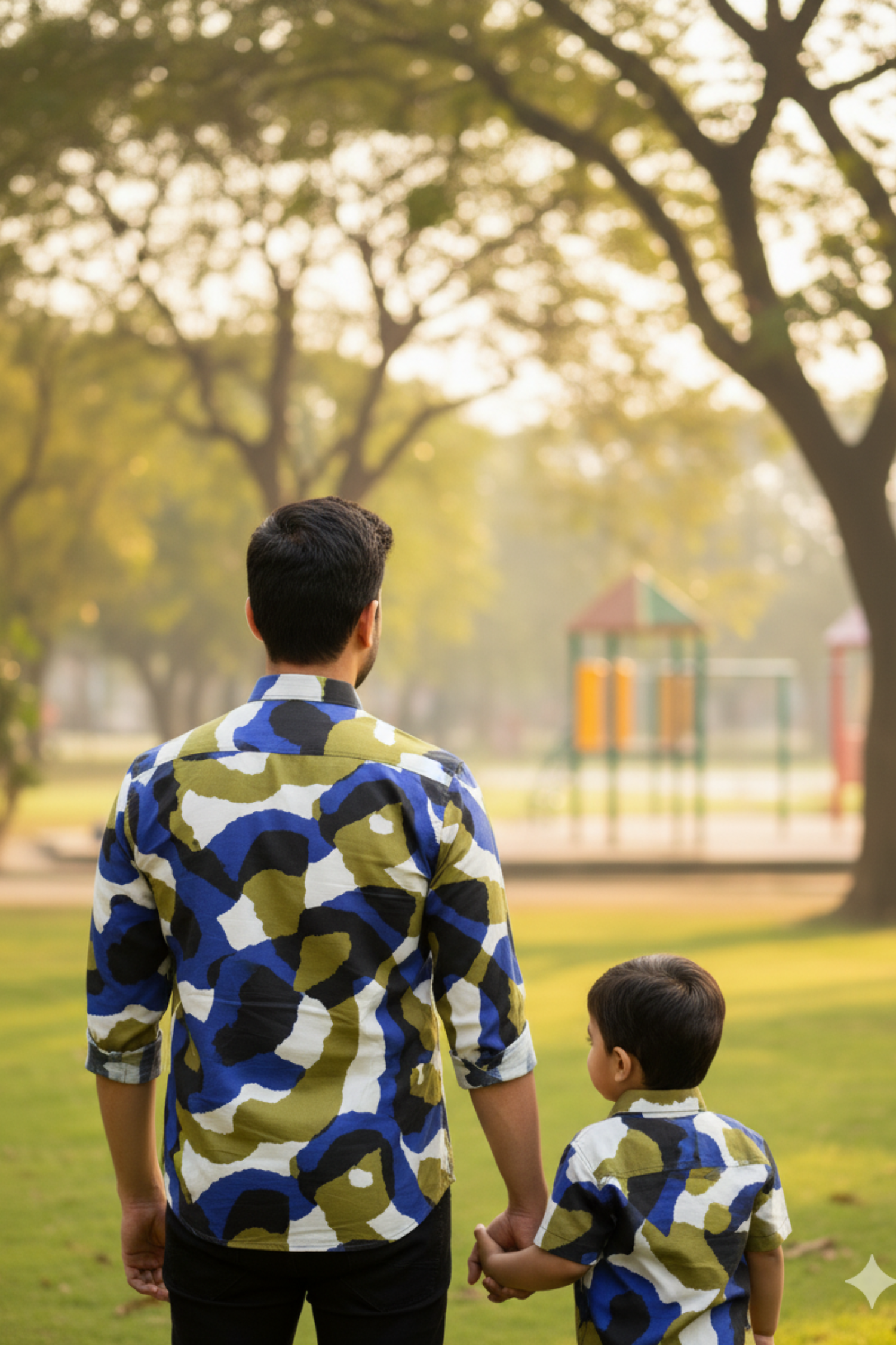 Zig Zag Print Father Son Twinning Set