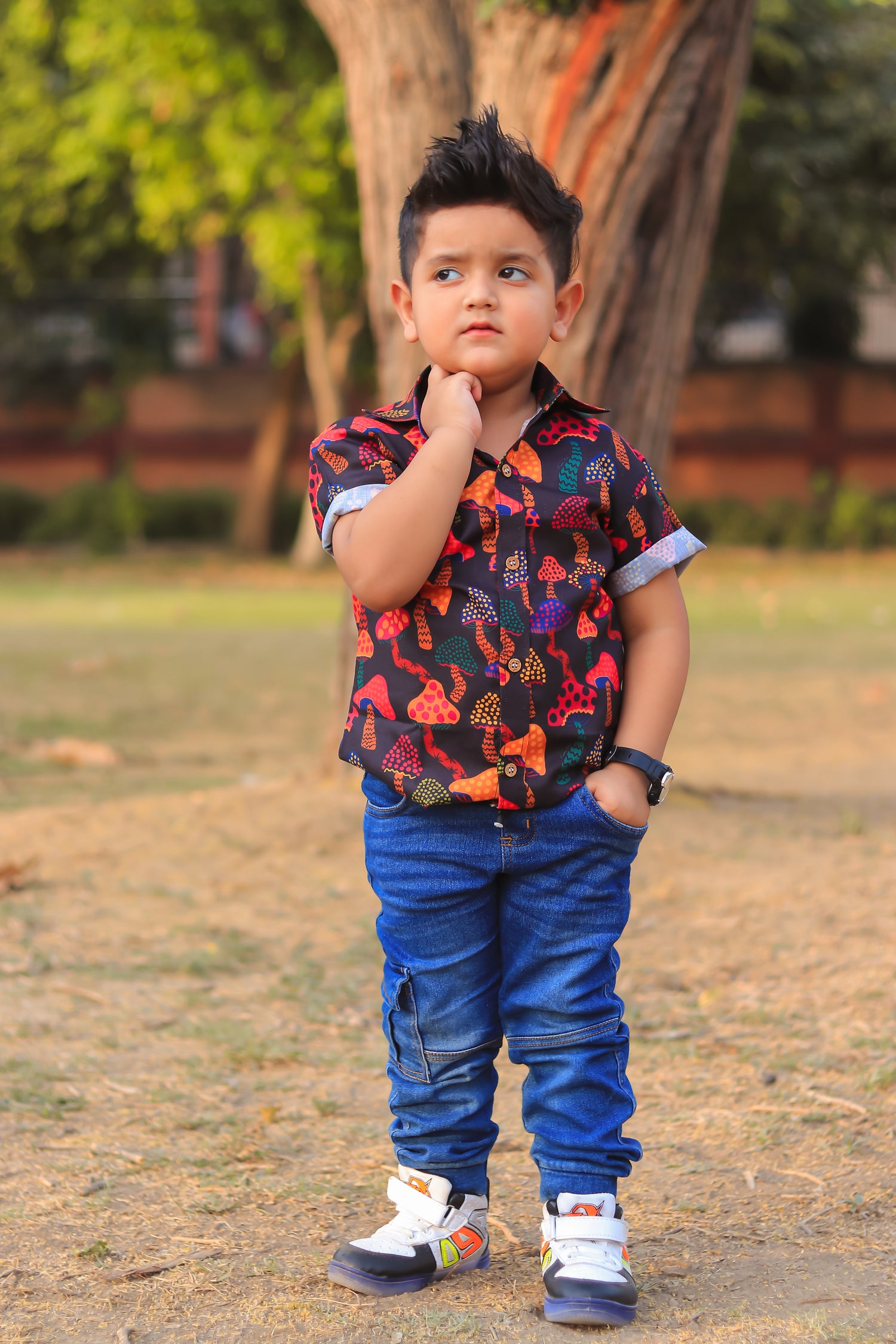 Mushroom Print Twinning Set
