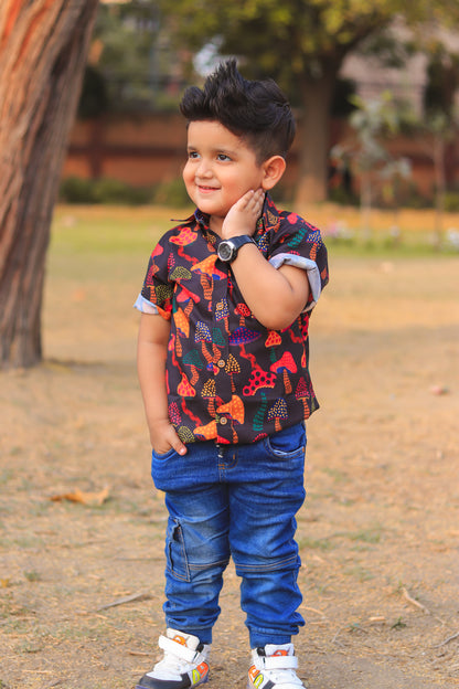 Mushroom Print Twinning Set