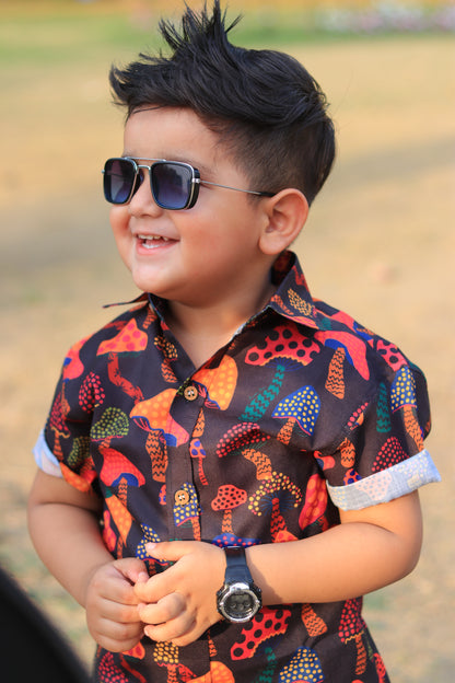 Mushroom Print Twinning Set