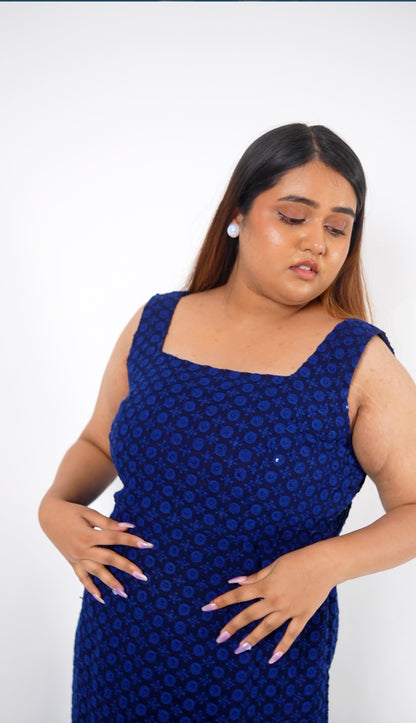 Blue Sweetheart Dress