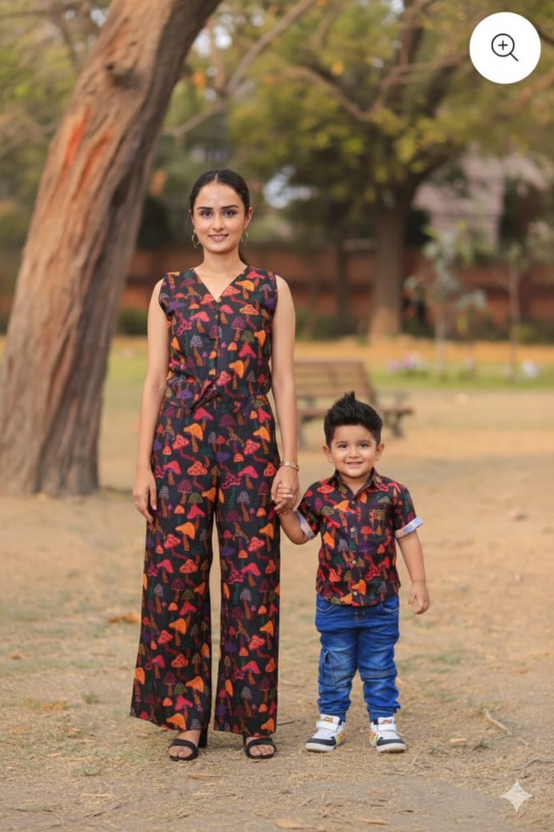 Mushroom Print Twinning Set